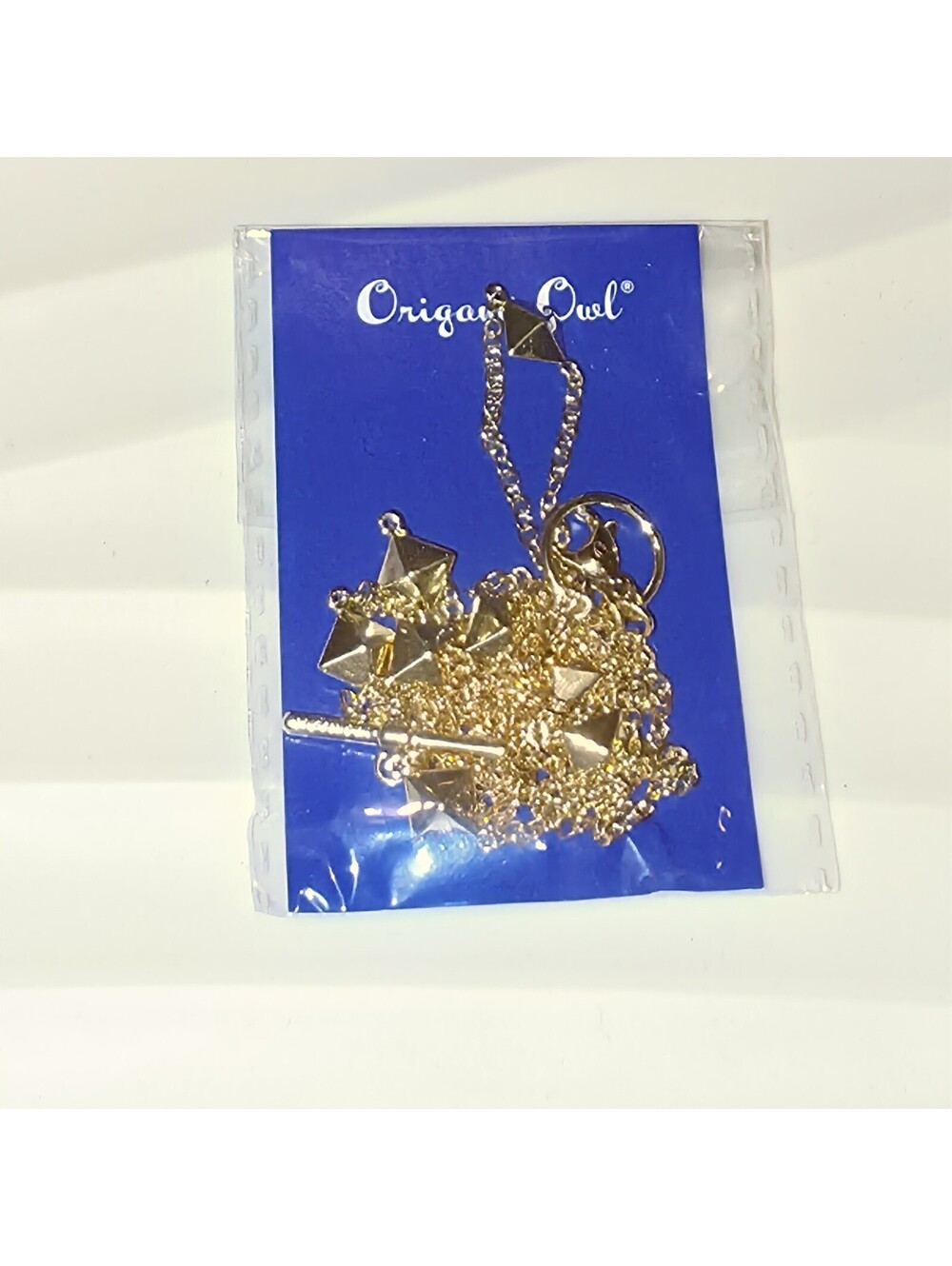 Origami Owl Studded Convertible Chain CN4013 Gold "NEW"